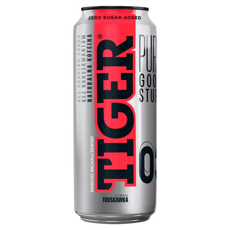 NAPÓJ TIGER PURE TRUSKAWKA 0,5L PUSZ.