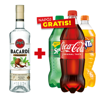 Zestaw BACARDI COCONUT 32% 0,7L + napój za 1 grosz