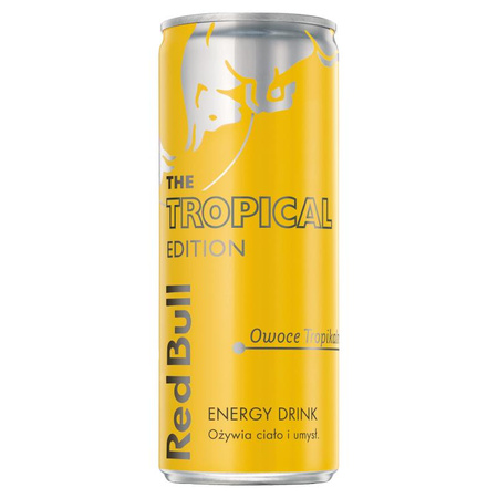 NAPÓJ ENERGETYCZNY RED BULL TROPICAL 0,25L PUSZ.