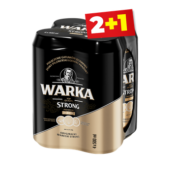 PIWO WARKA STRONG 0,5L 4PACK PUSZ.