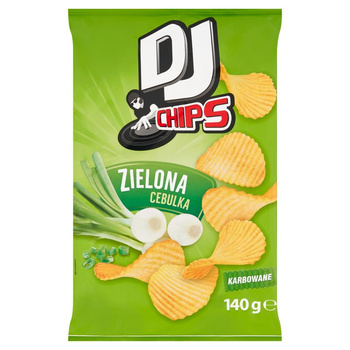 CHIPSY DJ ZIELONA CEBULKA FALISTE 140 g