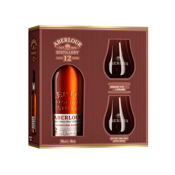 WHISKY ABERLOUR 12YO 0,7L+ 2SZKL