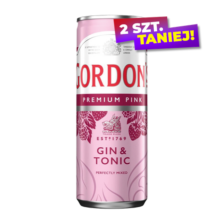 DRINK GORDON'S PINK&TONIC 6% 0,25L