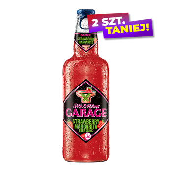 PIWO GARAGE STRAWBERRY MARGARITA 4,6% 0,4L BUT. BZW.