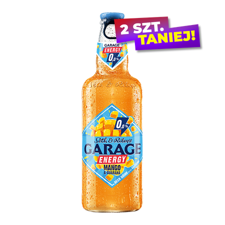 PIWO GARAGE ENERGY BEER MANGO 0,0% 0,4L BUT.BZW.