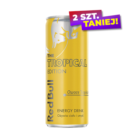 NAPÓJ ENERGETYCZNY RED BULL TROPICAL 0,25L PUSZ.