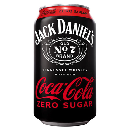 DRINK JACK DANIEL`S & COLA ZERO 5% 0,33L