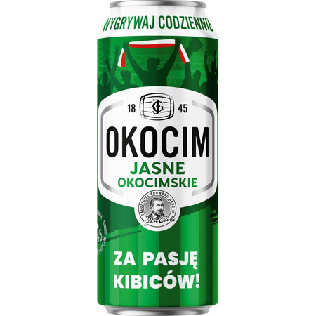 PIWO OKOCIM JASNE PEŁNE 0,5L PUSZ. SZT.