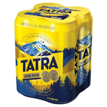 PIWO TATRA LAGER 0,5L 4PACK PUSZ.
