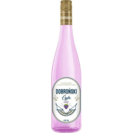 CYDR DOBROŃSKI JAGODA 4,5 % 0,75L BUT.