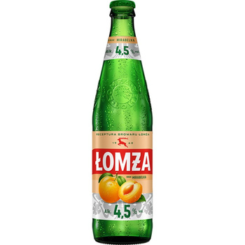 PIWO ŁOMŻA MIRABELKA 4,5% 0,5L BUT. BZW.