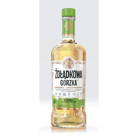 ŻOŁĄDKOWA GORZKA RZEŚKA LIMONKA Z MIĘTĄ 0,5L 28%