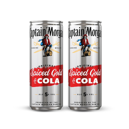 2 x DRINK CAPTAIN MORGAN & COLA 5% 0,25L