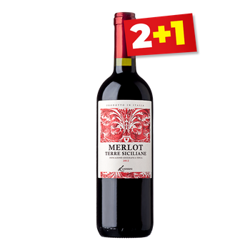 WINO TERRE SICILIANE MERLOT 11,5% C/W 0,75L