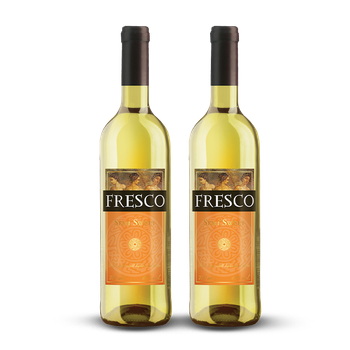 2 x WINO FRESCO BIANCO PÓŁSŁODKIE 10% 0,75L