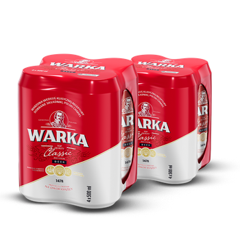 2 x PIWO WARKA 0,5L 4PACK PUSZ.