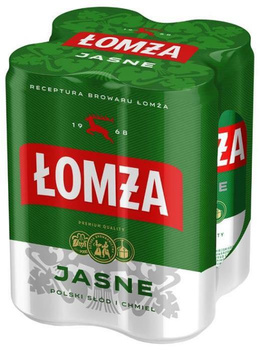 PIWO ŁOMŻA JASNE 0,5L 4PACK PUSZ.