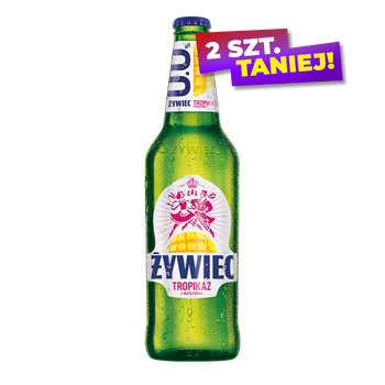 PIWO ŻYWIEC TROPIKAŻ IMBIR 0% 0,5L BUT. ZW.