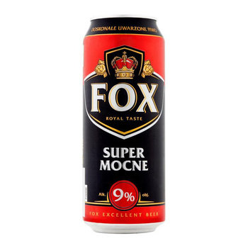 PIWO FOX SUPERMOCNE 9% 0,5L PUSZ. SZT.