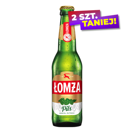 PIWO ŁOMŻA PILS 0,33L BUT.BZW.