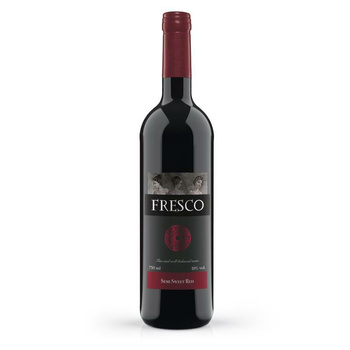 WINO FRESCO ROSSO PÓŁSŁODKIE 10% C/PS 0,75L