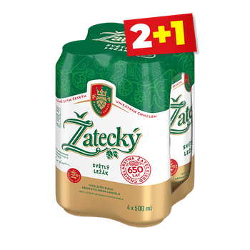 PIWO ZATECKY 0,5L 4PACK PUSZ.