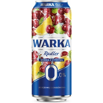 PIWO WARKA RADLER WIŚNIA Z CYTRYNĄ   0% 0,5L  PUSZ.SZT