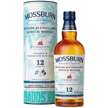 WHISKY MOSSBURN 12YO FSQ RUM 57,7% 0.7L TUBA