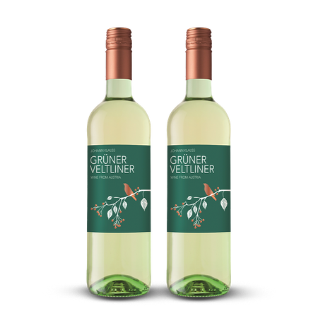 2 x WINO GRUNER VELTLINER 12% B/W 0,75L