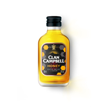 WHISKY CLAN CAMPBELL HONEY 30% 0,09L
