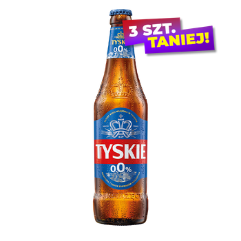 PIWO TYSKIE 0% 0,5L BUT. ZW.