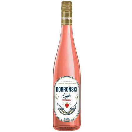 CYDR DOBROŃSKI TRUSKAWKA 4,5 % 0,75L