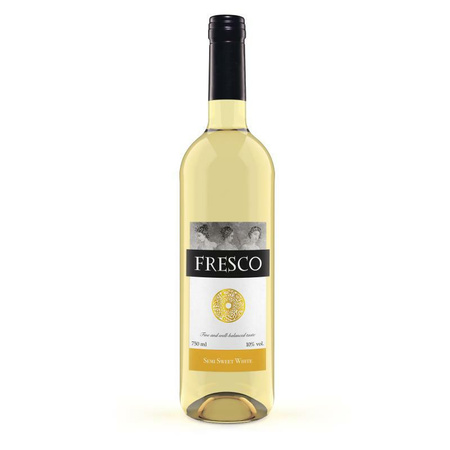 WINO FRESCO BIANCO PÓŁSŁODKIE 10% 0,75L