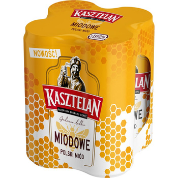 PIWO KASZTELAN MIODOWE 0,5L 4PACK PUSZ.