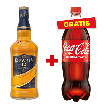 Zestaw WHISKY DEWAR'S 12 YEARS OLD 40% 0,7L + Coca cola gratis