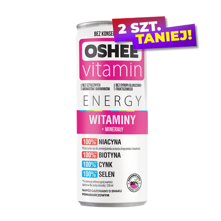 NAPOJ OSHEE VITAMIN ENERGY VITAMINY-MINERALY 250ML