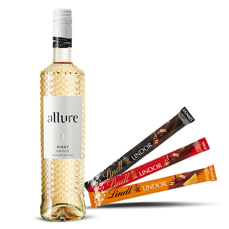 WINO ALLURE PINOT GRIGIO + CZEKOLADKI LINDT