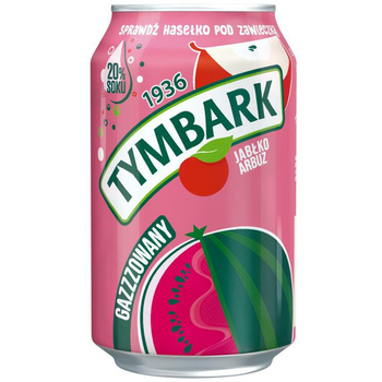 NAPÓJ TYMBARK JABŁKO-ARBUZ GAZ 0,33L PUSZ.