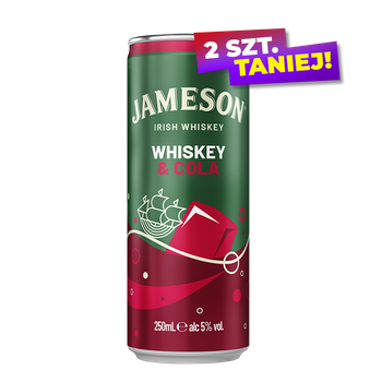 DRINK JAMESON WHISKEY & COLA 5% 0,25L PUSZ.