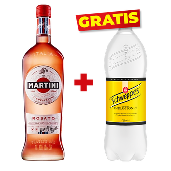 ZESTAW WERMUT MARTINI ROSATO + NAPÓJ SCHWEPPES ZA 1 GROSZ