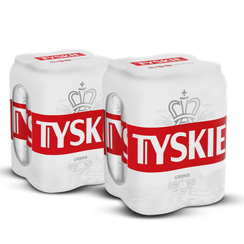 2 x PIWO TYSKIE GRONIE 5,2% 0,5L 4PACK PUSZ.