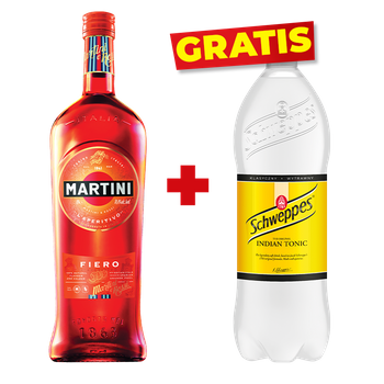 ZESTAW WINO MARTINI FIERO 1L + NAPÓJ SCHWEPPES ZA 1 GROSZ