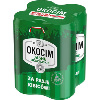 PIWO OKOCIM JASNE PEŁNE 0,5L 4PACK PUSZ.