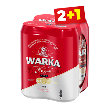 PIWO WARKA 0,5L 4PACK PUSZ.