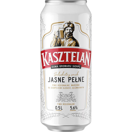 PIWO KASZTELAN JASNE PEŁNE 0,5L PUSZ. SZT.