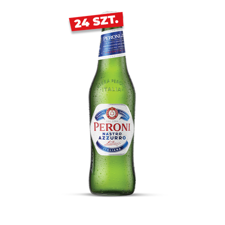 ZESTAW PIWO PERONI NASTRO AZZURRO 5,1% 0,33L BUT. BZW. 24 SZTUKI