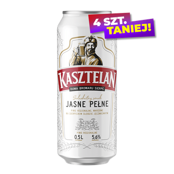 PIWO KASZTELAN JASNE PEŁNE 0,5L PUSZ. SZT.