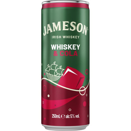 DRINK JAMESON WHISKEY & COLA 5% 0,25L PUSZ.