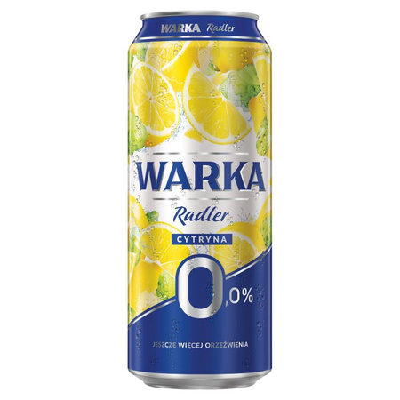 PIWO WARKA RADLER CYTRYNA 0% 0,5L PUSZ. SZT.