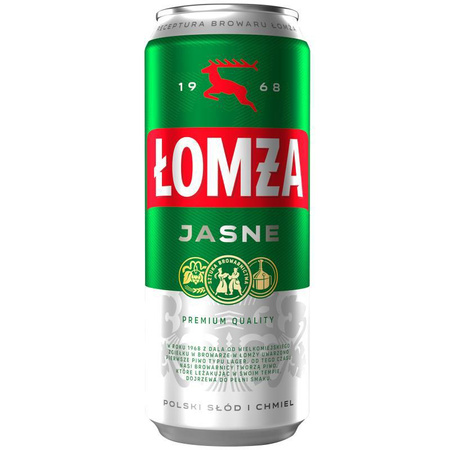 PIWO ŁOMŻA JASNE 0,5L PUSZ. SZT.